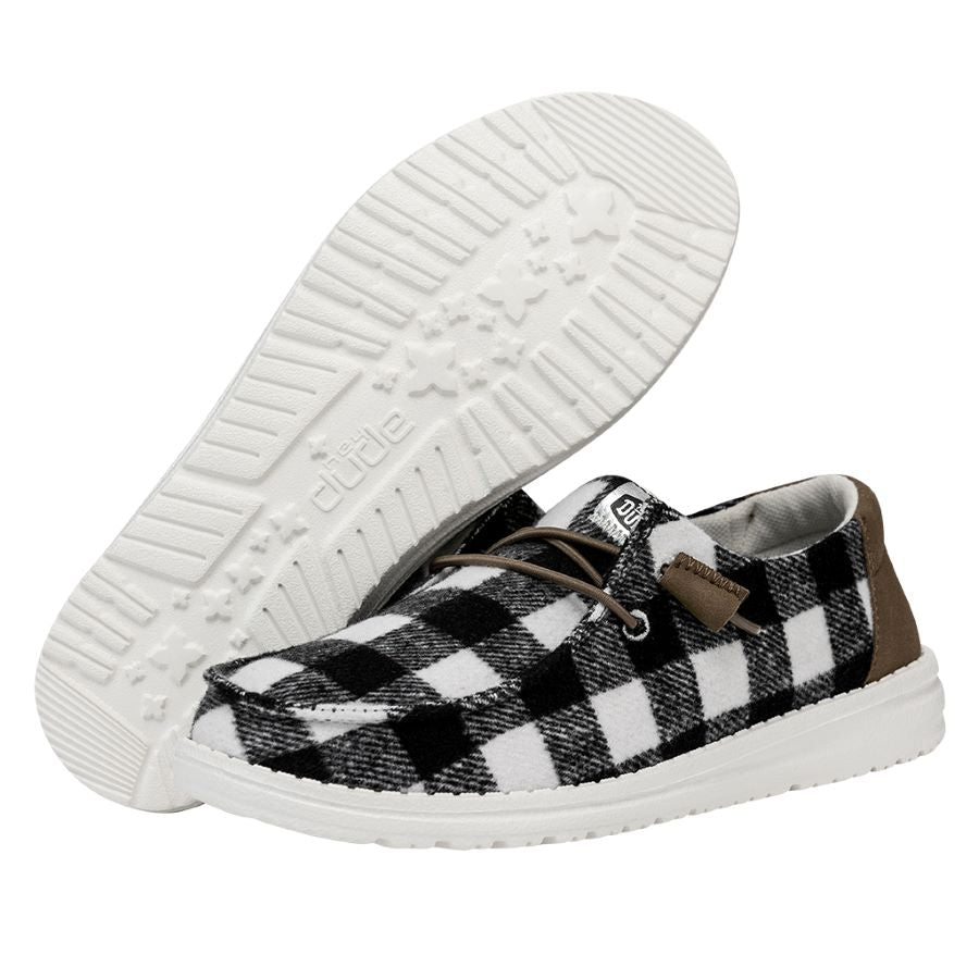 Wendy Buffalo Plaid - White and Black Plaid - Image 3