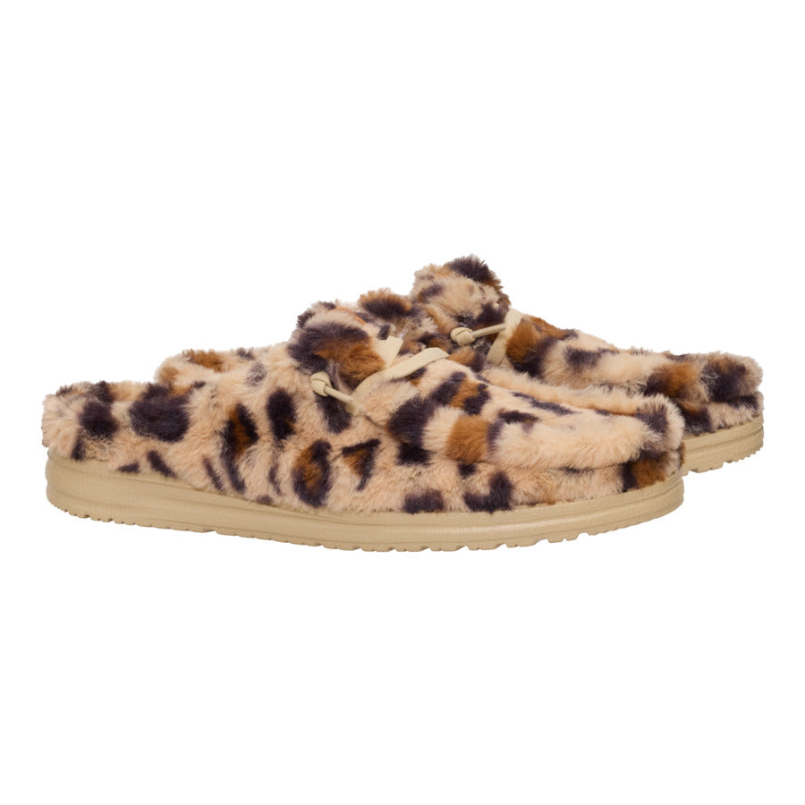 Wendy Slipper Leo Fur - Tan/Multi - Image 2